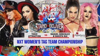 Toxic Attraction Vs Raquel Gonzalez y Dakota Kai - Campeonatos Femeninos en Parejas de NXT - NXT Stand & Deliver 2022 Kickoff