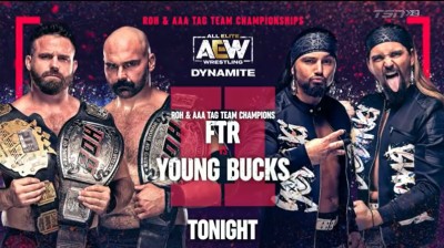 FTR  Vs The Young Bucks - Campeonatos en Parejas de ROH y AAA - Dynamite 06/04/2022
