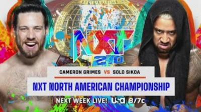 Cameron Grimes Vs Solo Sikoa - Campeonato Norte Americano de NXT - NXT 2.0 12/04/2022