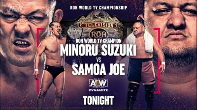 Minoru Suzuki Vs Samoa Joe - Campeonato Mundial Televisado de ROH - Dynamite 13/04/2022