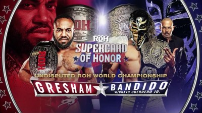 Jonathan Gresham Vs Bandido - Indiscutido Campeón  Mundial de ROH - Supercard Of Honor 2022