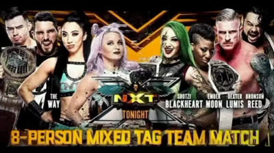 THE WAY VS SHOTZI BLACKHEART , EMBER MOON , DEXTER LUMIS , BRONSON REED - NXT 13 DE ABRIL DE 2021