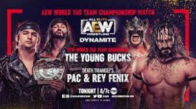 Pac and Rey Fenix VS Young Bucks AEW Tag Team Championship Match