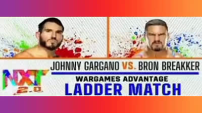 JOHNNY GARGANO VS BRON BREAKKER - NXT 30 DE NOVIEMBRE DE 2021