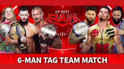 R-KBRO & FIN BALOR VS THE USOS & AUSTIN THEORY - RAW 4 DE ABRIL DE 2022