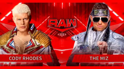 CODY RHODES VS THE MIZ - RAW 11 DE ABRIL DE 2022
