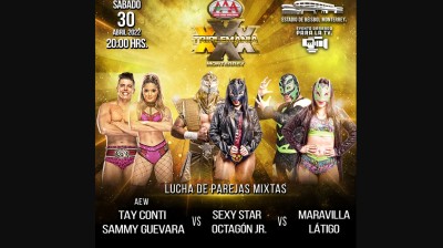 Arez y Chik Tormenta Vs Komander y Sexy Star Vs Látigo y Maravilla Vs La Parka Negra y Tay Conti - Campeonatos Mundiales Mixtos en Parejas de AAA - Triplemanía 30 Monterrey