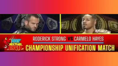 RODERICK STRONG VS CARMELO HAYES - NXT NEW YEARS EVIL 2022