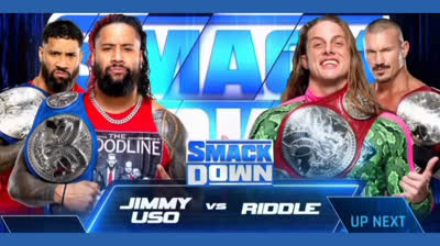 JIMMY USO VS RIDDLE - SMACK DOWN 15 DE ABRIL DE 2022