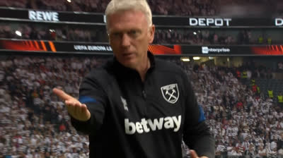 David Moyes red card  EuropaLeague semifinal
