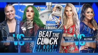 RONDA ROUSEY VS SHOTZI | CHARLOTTE FLAIR VS ALIYAH - SMACK DOWN 29 DE ABRIL DE 2022