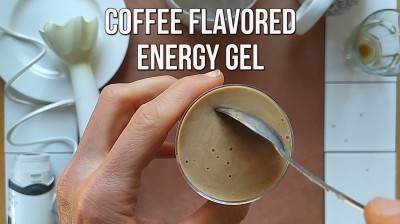 Homemade Coffee flavored energy gel for cycling