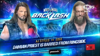 AJ Styles Vs Edge - Wrestlemania Backlash 2022