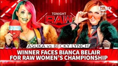 Asuka Vs Becky Lynch - RAW 16/05/2022