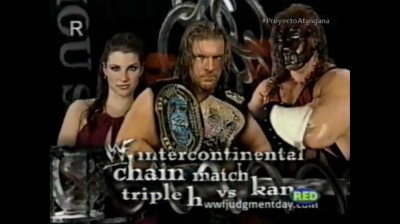 Triple H Vs Kane - Chain Match - Campeonato Intercontinental - Judgment Day 2001