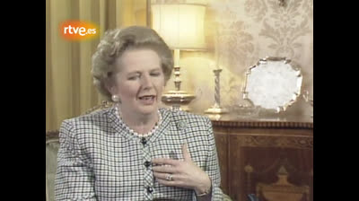Entrevista a Margaret Thatcher en TVE (1988). Felipe Sahagun