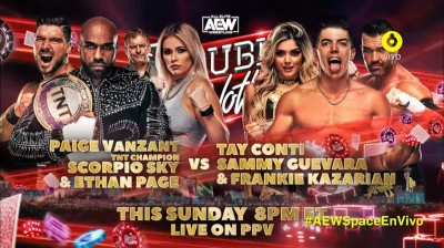 Scorpio Sky, Ethan Page y Paige Van Zant Vs Sammy Guevara, Frankie Kazarian y Tay Conti - Double Or Nothing 2022