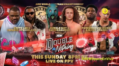 Jurassic Express Vs Swerve In Our Glory Vs Team Taz - Campeonatos Mundiales en Parejas de AEW - Double Or Nothing 2022