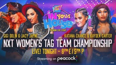 Toxic Attraction Vs Katana Chance y Kayden Carter - Campeonatos Femeninos en Parejas de NXT - NXT In Your House 2022