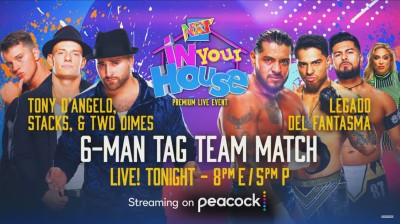 Legado del Fantasma Vs Tony D'Angelo, Stacks y Two Dimes - NXT In Your House 2022