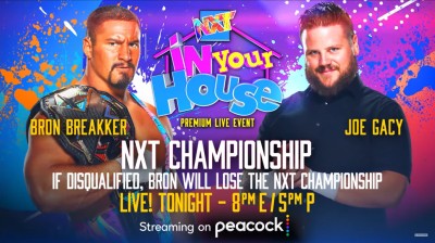 Bron Breakker Vs Joe Gacy - Campeonato de NXT - NXT In Your House 2022