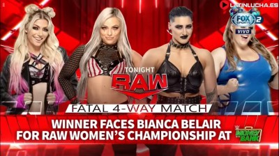 Alexa Bliss Vs Liv Morgan Vs Rhea Ripley Vs Doudrop - RAW 06/06/2022